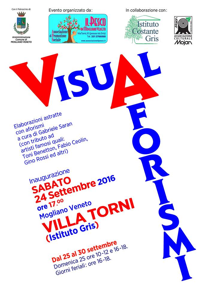 LOCANDINA VISUAL AFORISMI